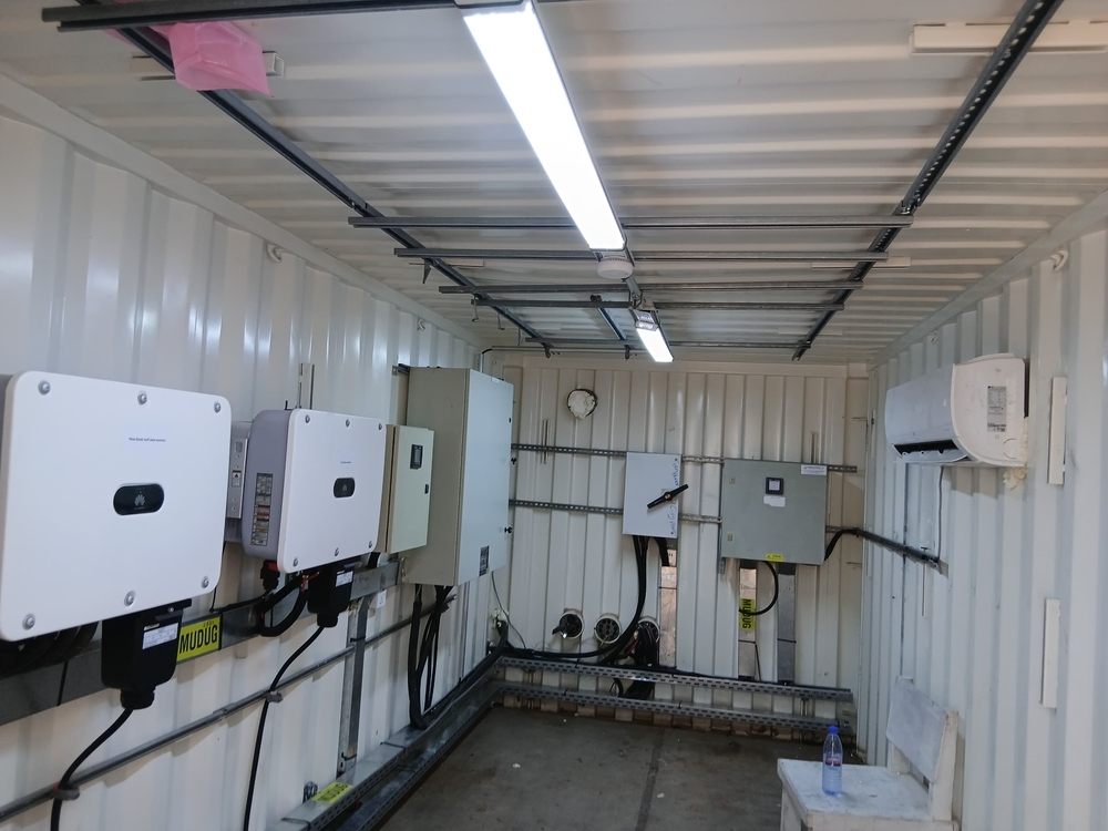 An inverter installed as part of the hybrid solar energy system at Mudug Regional Hospital, Galkayo, Somalia. Date: 02/05/2025 | Location: Somalia | Photographer: Mohamed Abdirahman