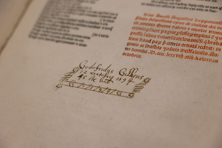 Aurelius Augustinus, De Civitate Dei, uitg. Johannes van Westfalen, Leuven, 1488, M Leuven © M Leuven