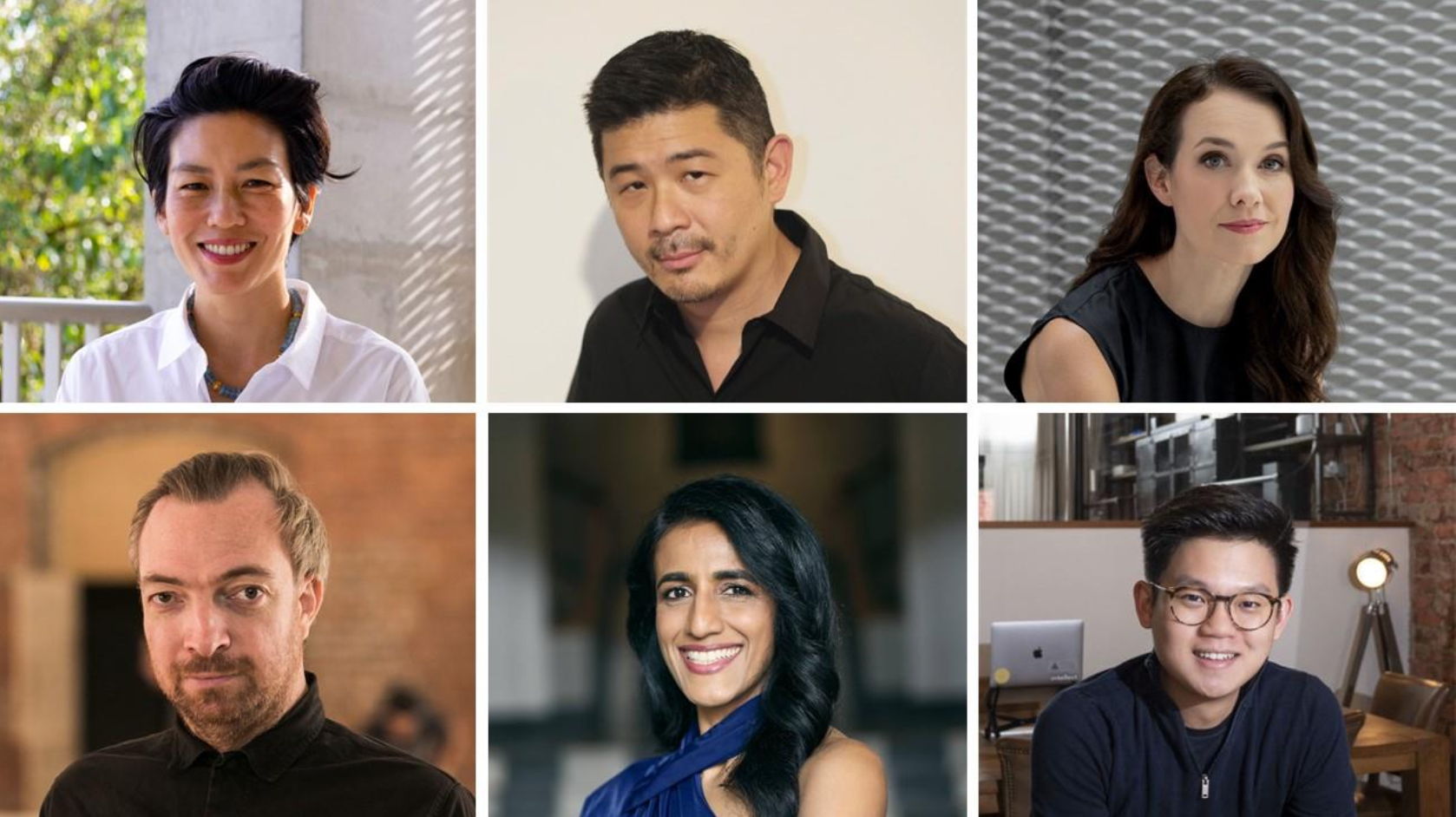Clockwise from top left: Ong Ker-Shing, Co-founder, Lekker Architects; Aric Chen, Director, Zaha Hadid Foundation; and Tamsin Greulich-Smith, Director, Design Practice, DesignSingapore Council will lead the discussions with speakers such as Theodoric Chew, Founder and CEO, Intellect; Dr Ayesha Khanna, Co-founder and CEO, Addo AI; and Filmmaker Liam Young. Photos courtesy of respective speakers.