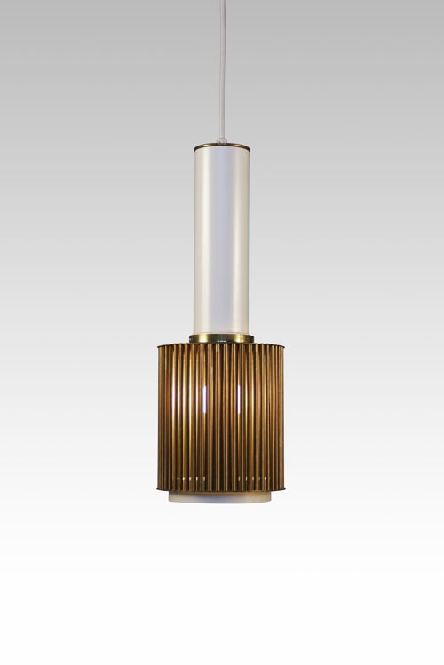 "Hand grenade” pendant lamp, 1958 by Alvar Aalto at Gokelaere & Robinson. Image courtesy of Gokelare & Robinson