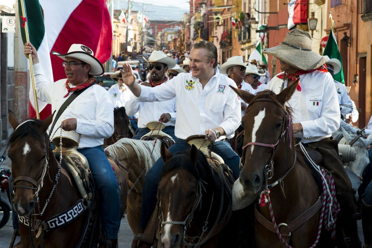 Ricardo Villareal en la cabalgata histórica de la Conspiración Ignacio Pérez Ricardo Villareal en la cabalgata histórica de la Conspiración Ignacio Pérez