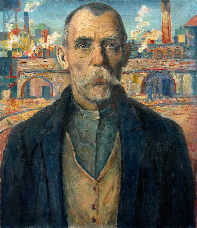AKG563601 “Foreman” (Portrait of a worker from the Red Army squad of Scharnovski), 1932 ©akg-images