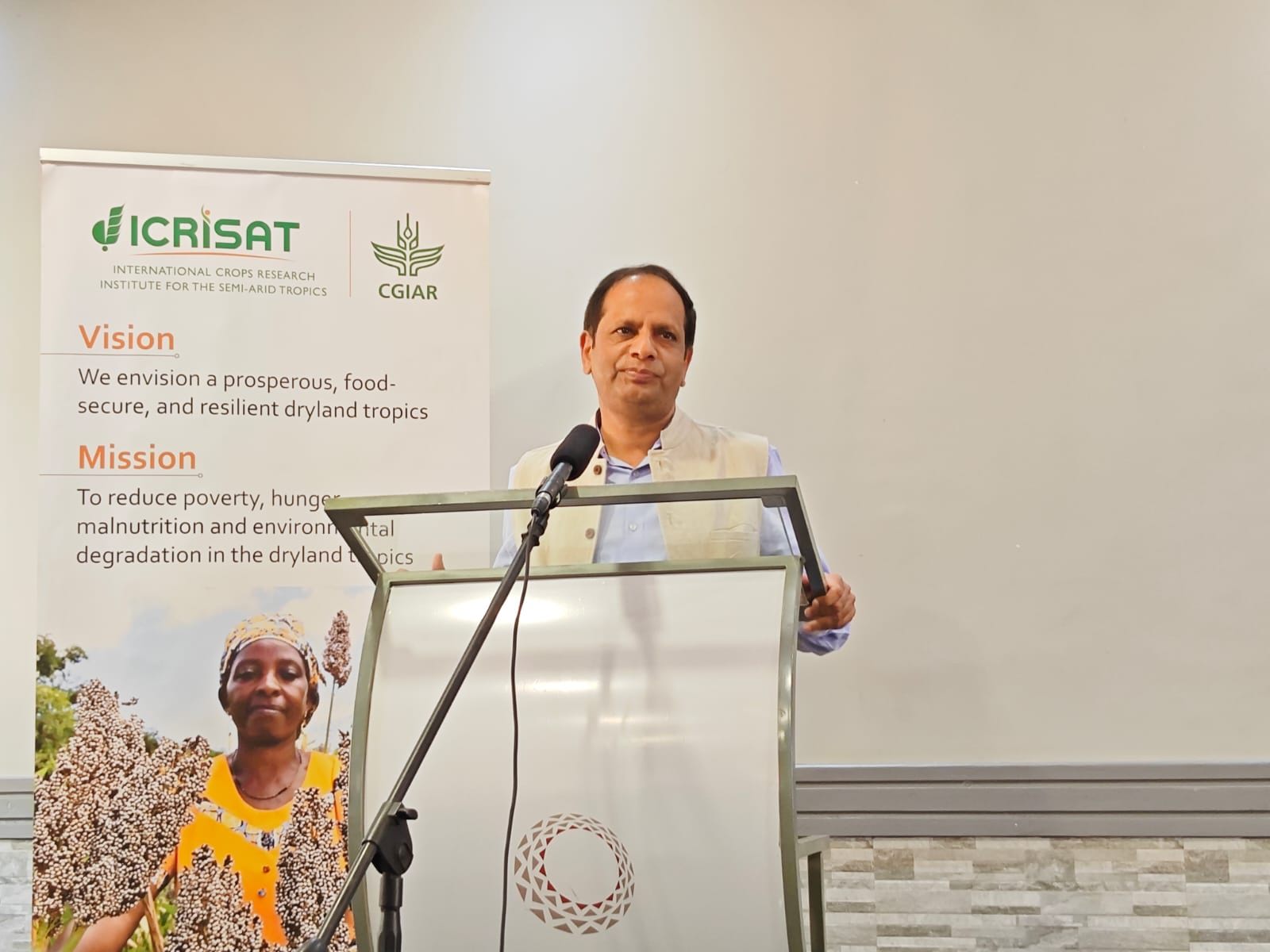 Director General of ICRISAT, Dr Himanshu Pathak. Director General of ICRISAT, Dr Himanshu Pathak.