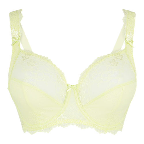 LingaDore_1400-5A_FullCoverageLaceBra_SunnyLime_44.95