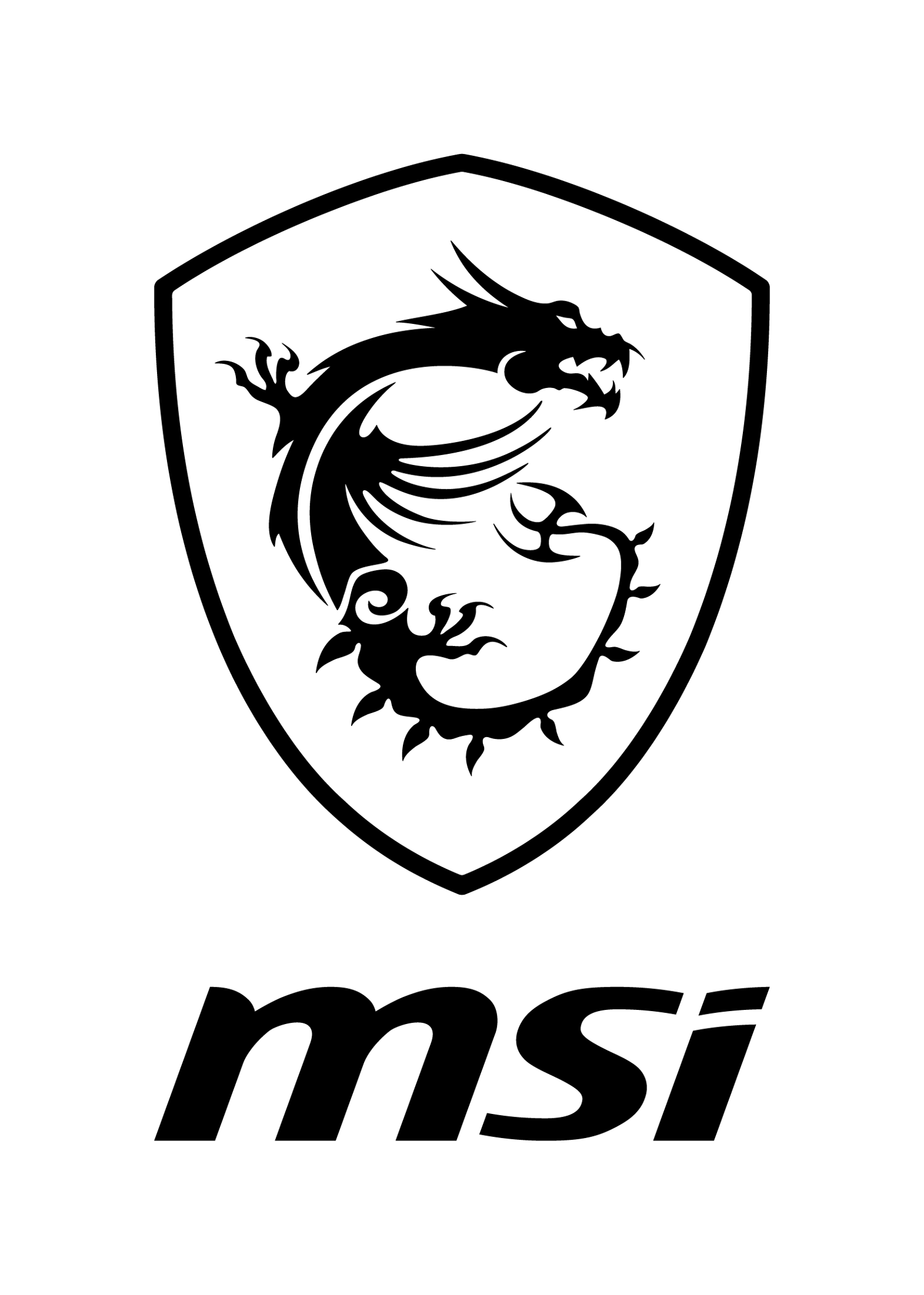 Creation Logo schwarz mit MSI