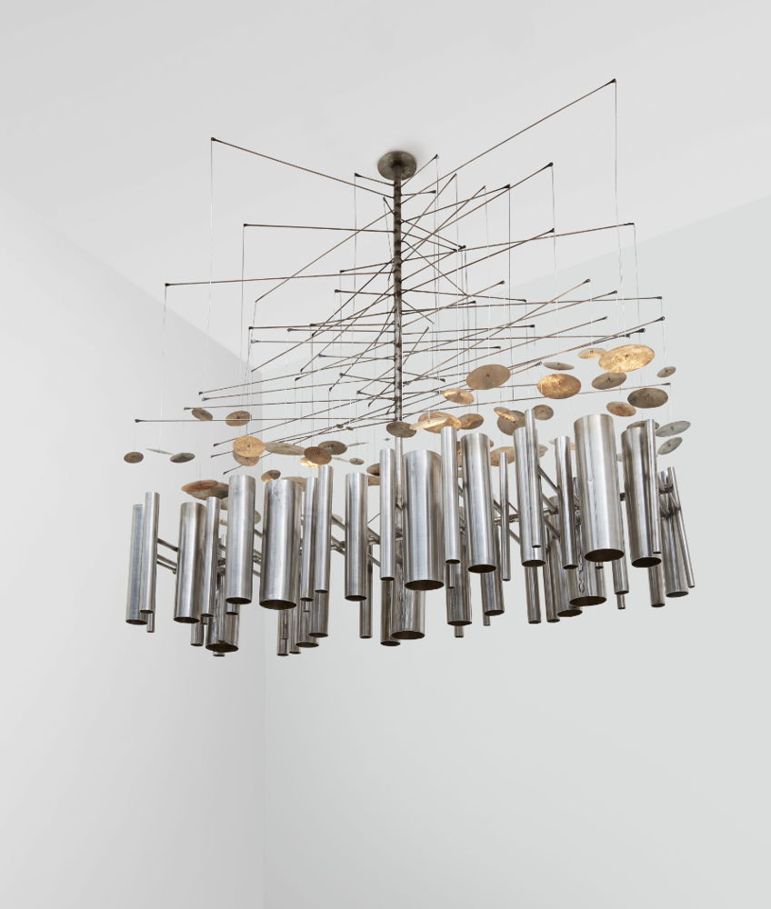 Chandelier by Philolaos, 1962 at Galerie Chastel-Marechal at Design Miami.Paris 2024 (Image credit: Marina Gusina)