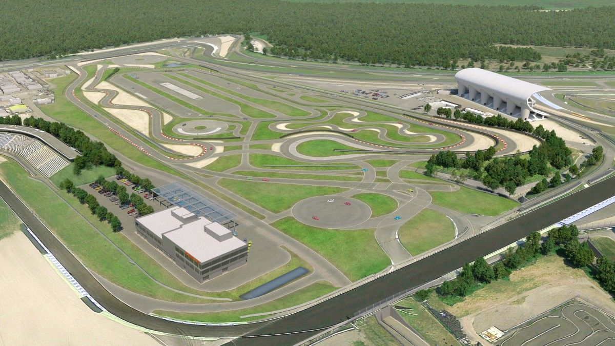  Ilustración aérea de los que será el Porsche Experience Center de Hockenheim