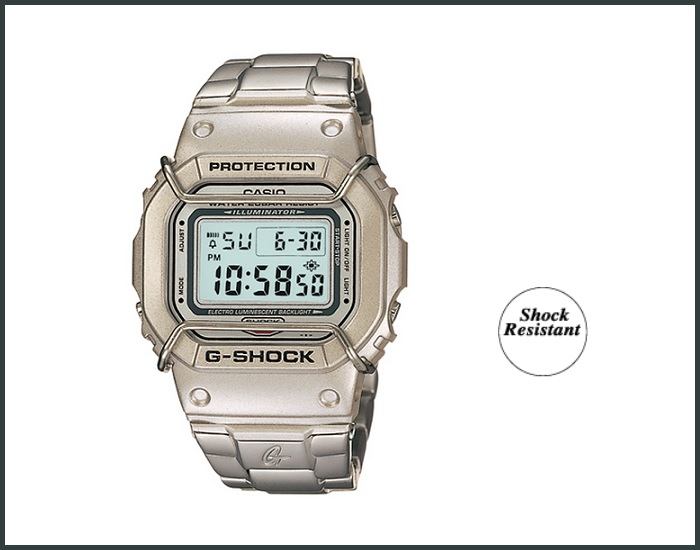 En 2001, el DW-5000D-8 incorporó la primera banda de metal para todos aquellos que buscaban un toque más moderno, y la decoración de la caja y las bandas fue posible gracias al aprovechamiento de la técnica de recubrimiento e impresión. En 2001, el DW-5000D-8 incorporó la primera banda de metal para todos aquellos que buscaban un toque más moderno, y la decoración de la caja y las bandas fue posible gracias al aprovechamiento de la técnica de recubrimiento e impresión.