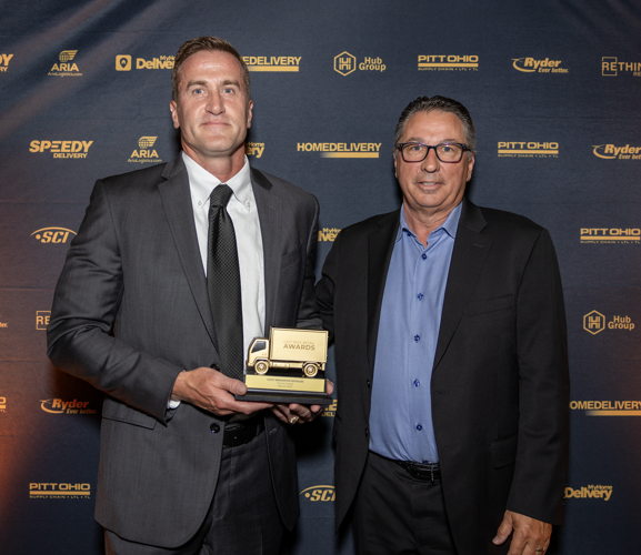 (L-R) Colin Yankee, Executive Vice President and Chief Supply Chain Officer at Tractor Supply Co, with Bob Bauer, VP of Sales and Co-Founder DispatchTrack (L-R) Colin Yankee, Executive Vice President and Chief Supply Chain Officer at Tractor Supply Co, with Bob Bauer, VP of Sales and Co-Founder DispatchTrack