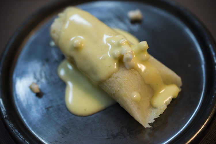 Uchepos mantequilla preparados por la Chef Elena Reygadas