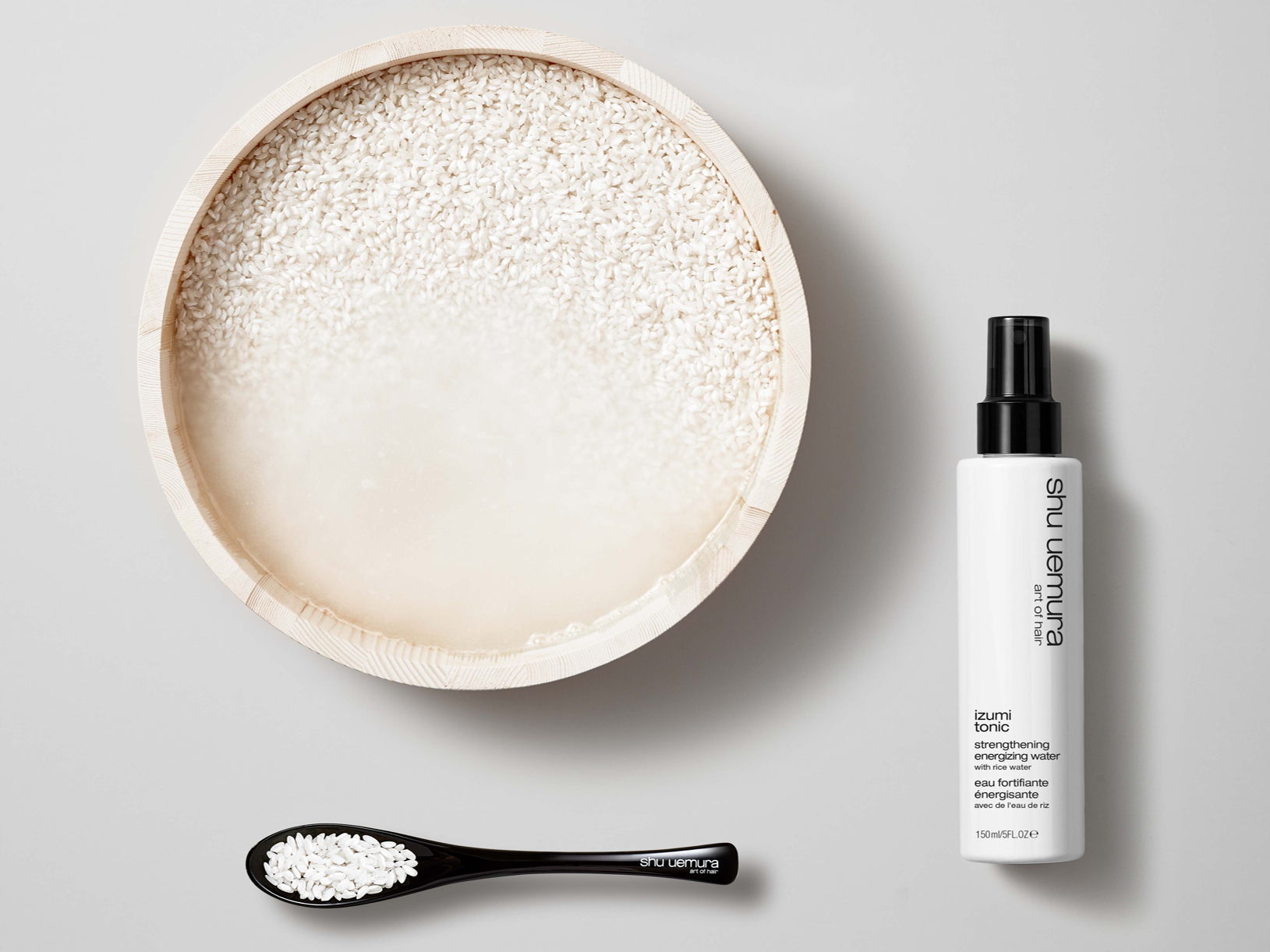 shu uemura art of hair lanceert izumi tonic