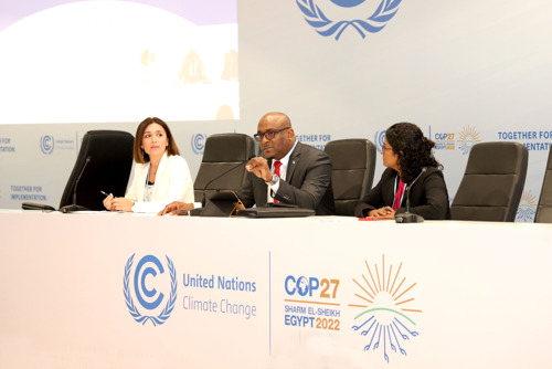 Government Minister in the OECS Makes Impassioned Plea for Climate Financing at COP27
