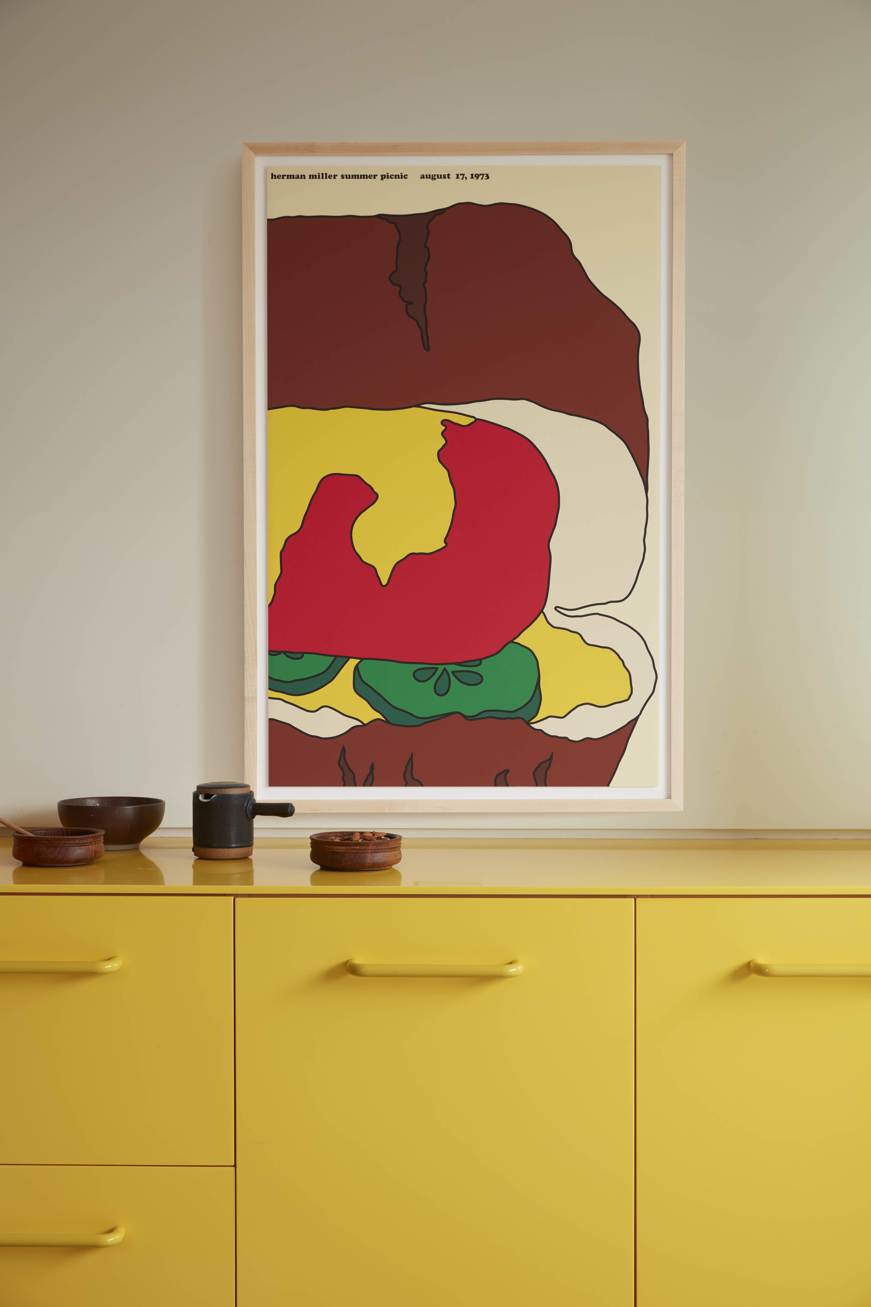 AVAILABLE NOW: Hot Dog Picnic Poster by Herman Miller