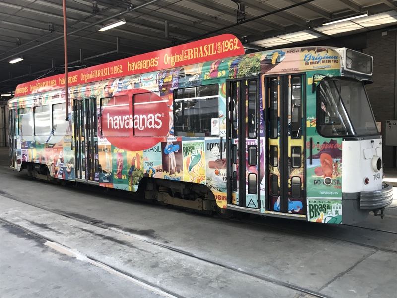 Een van de 2 geveilde PCC-trams.