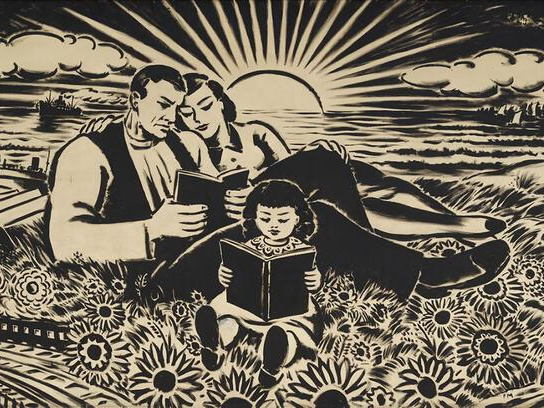 Persuitnodiging: onthulling eerbetoon aan ‘La famille en lecture’ van Frans Masereel in Nova