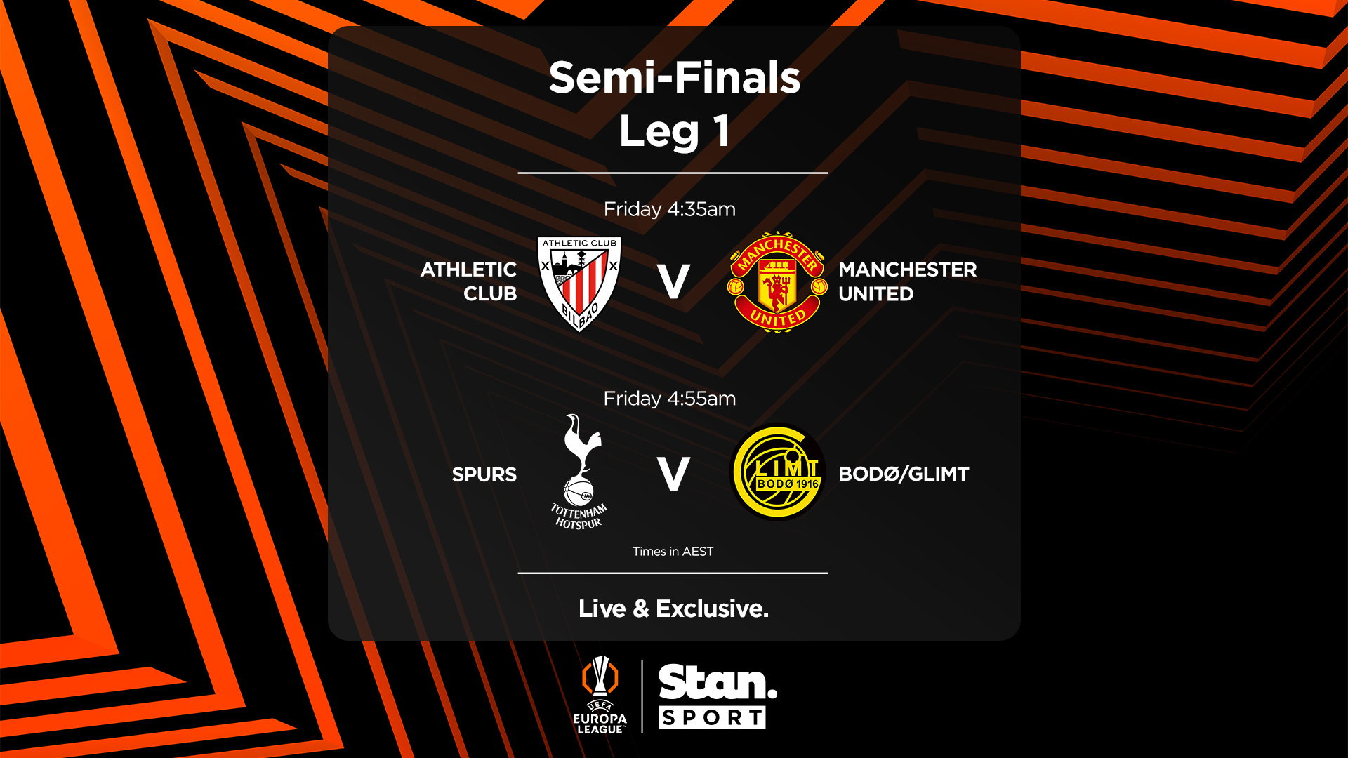 This week on Stan Sport (1 May 2025)
