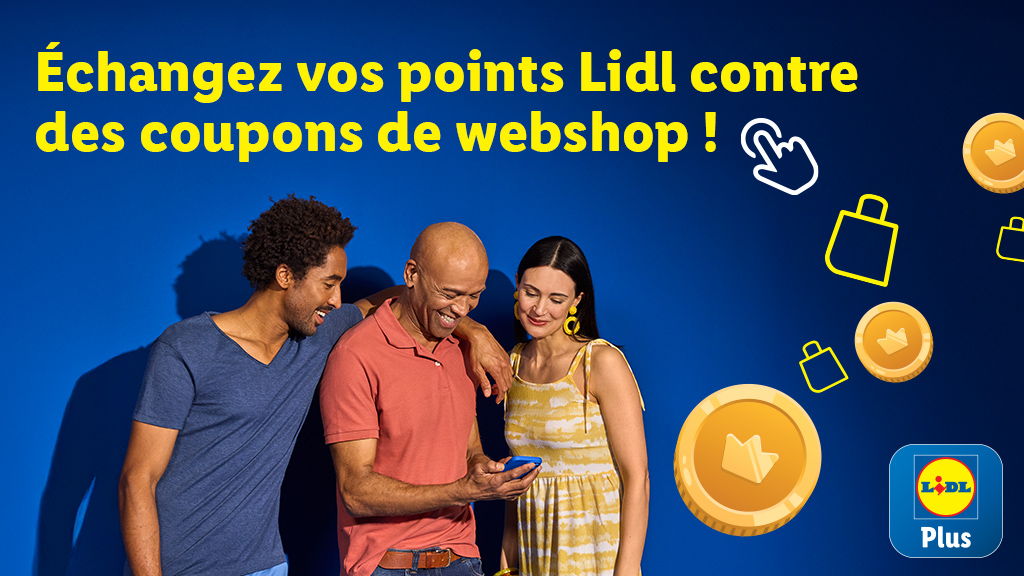 Les points Lidl Plus arrivent sur Lidl.be !