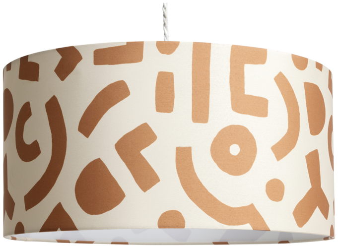 Habitat Global Terracotta 20x40cm Printed Drum Shade, £16 Habitat Global Terracotta 20x40cm Printed Drum Shade, £16