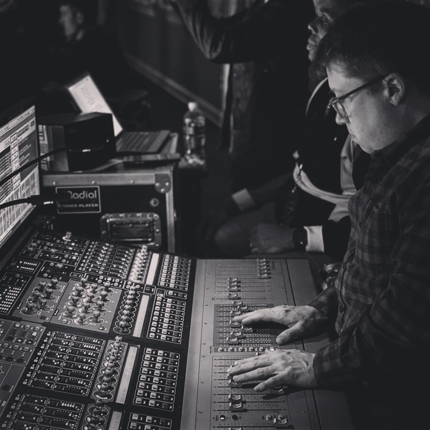 Sean Quackenbush, FOH for Brandi Carlile, mixing at FOH Sean Quackenbush, FOH for Brandi Carlile, mixing at FOH