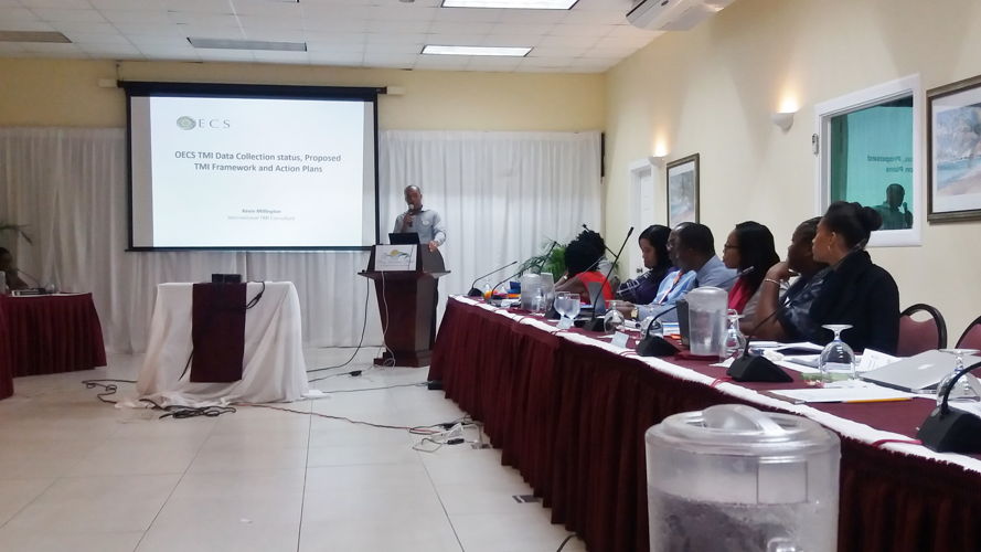 SLHTA President, Sanovnik Destang, presenting at the Workshop