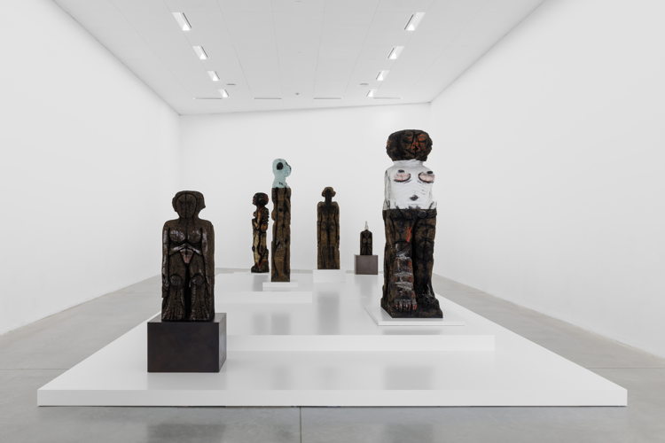 Installation view ‘HUMA BHABHA. LIVIN’ THINGS’, 2023, M Leuven, photo: © Useful Art Services for M Leuven