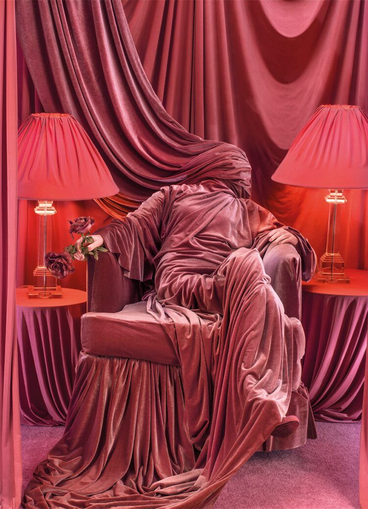 Patty Carroll, Mad Mauve, from the photo series Anonymous Women: Domestic Demise, 2018