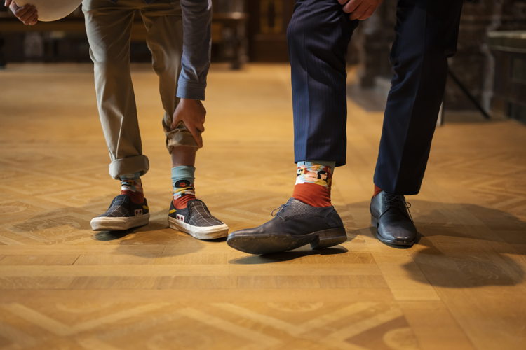 Bart De Wever en Jules © #mucosocks Mucovereniging
