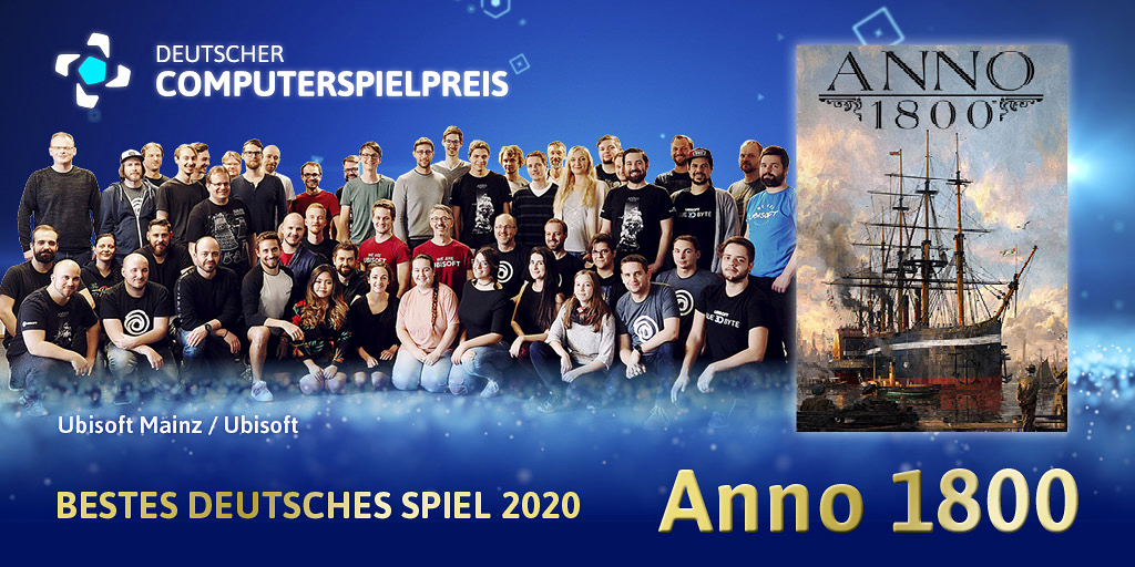 Das Team von Ubisoft Mainz freut sich über die Auszeichnungen