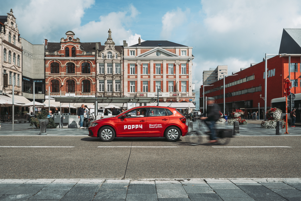 Leuven verwelkomt deelwagens Poppy en Dégage