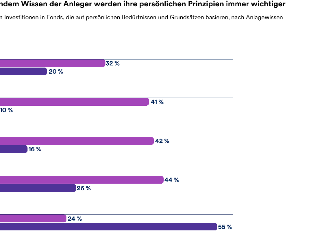 Erfahrene Anleger stellen zunehmend ihre Werte und Grundsätze in den Vordergrund