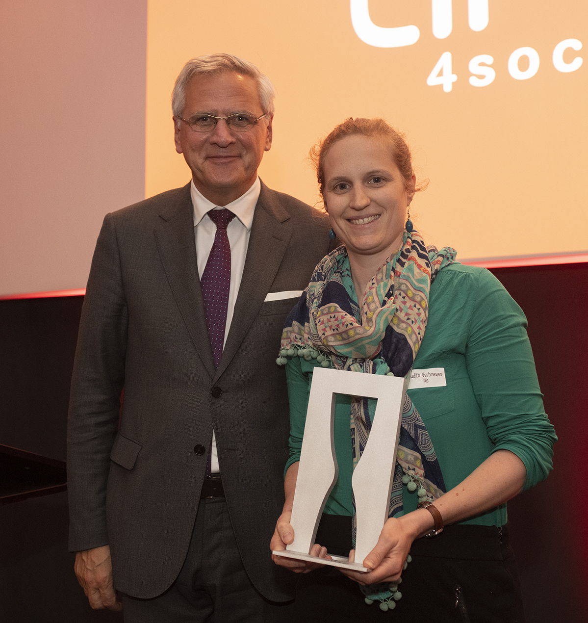 Vice-Premier Kris Peeters & Judith Verhoeven, Sustainability Expert ING België