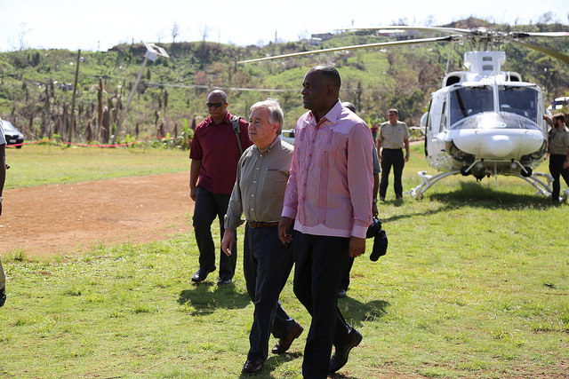 UN Secretary-General and Prime Minister of Dominica visit the Kalinago Territory.