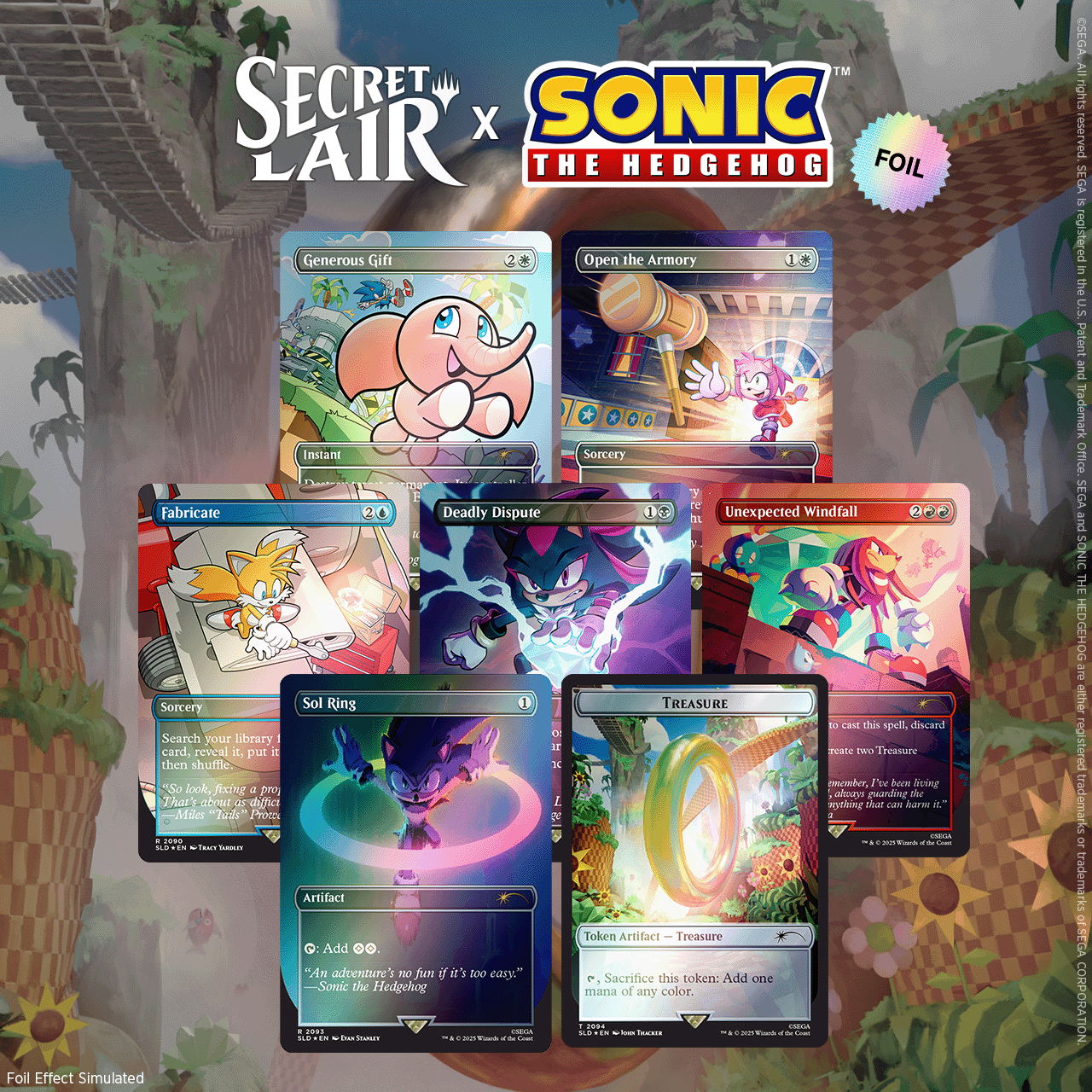 HASBRO ANNOUNCES MAGIC: THE GATHERING SECRET LAIR x SONIC THE HEDGEHOG COLLABORATION  