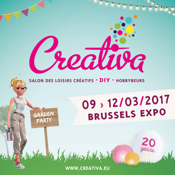 Venez fêter les 20 ans de Creativa Bruxelles, le salon n°1 des loisirs créatifs & du DIY !