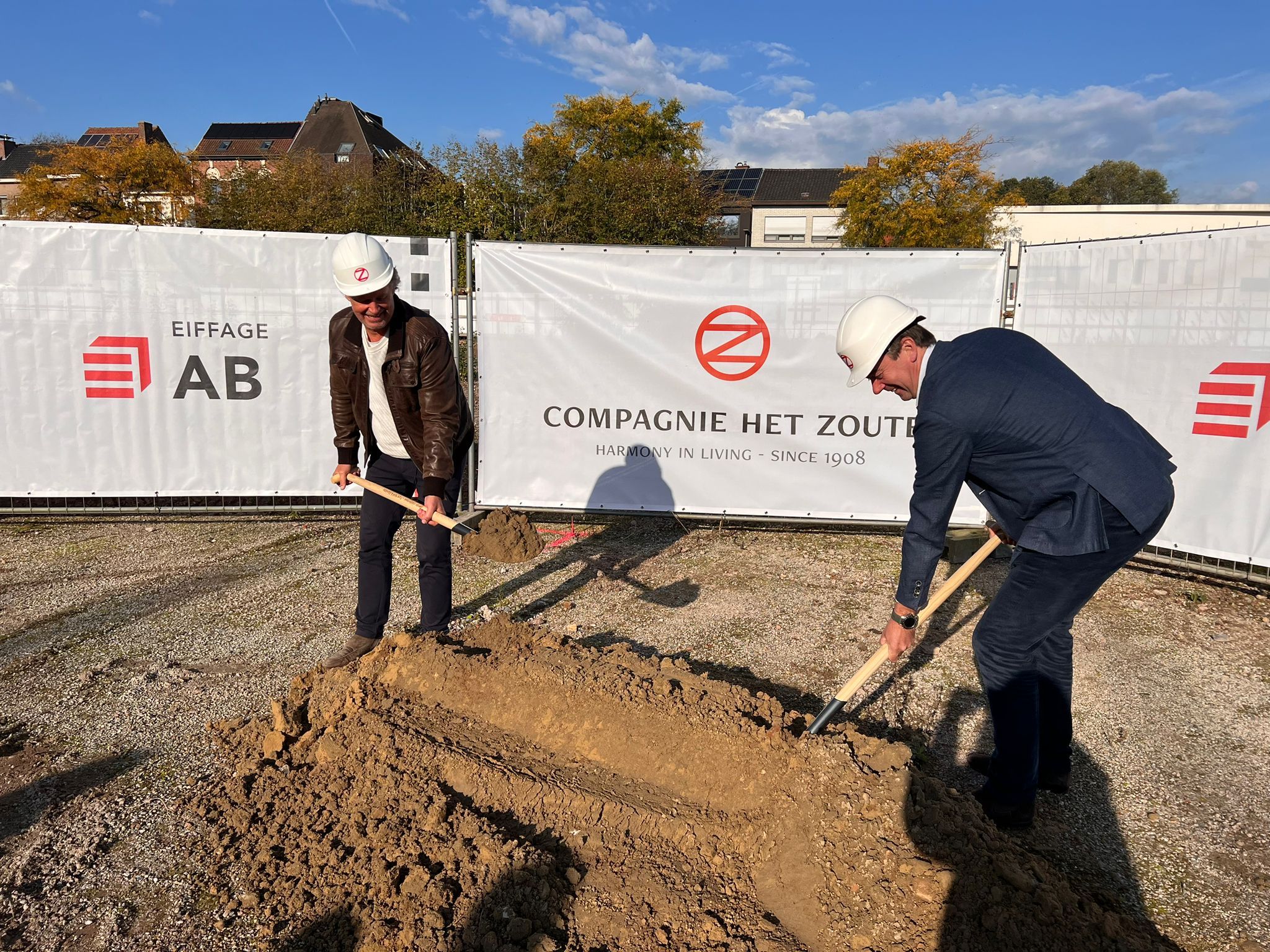 Schepen Wout Maddens en Joris Vrielynck, CEO van Compagnie Het Zoute.