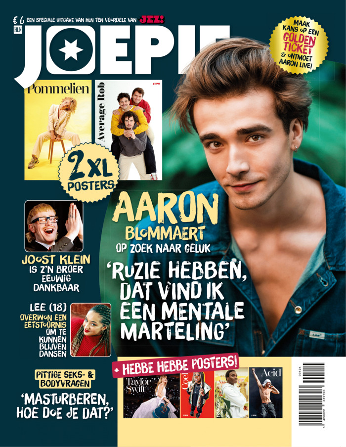 Speciaal voor JEZ! maakt legendarisch tienerblad comeback met Aaron Blommaert als coverboy 