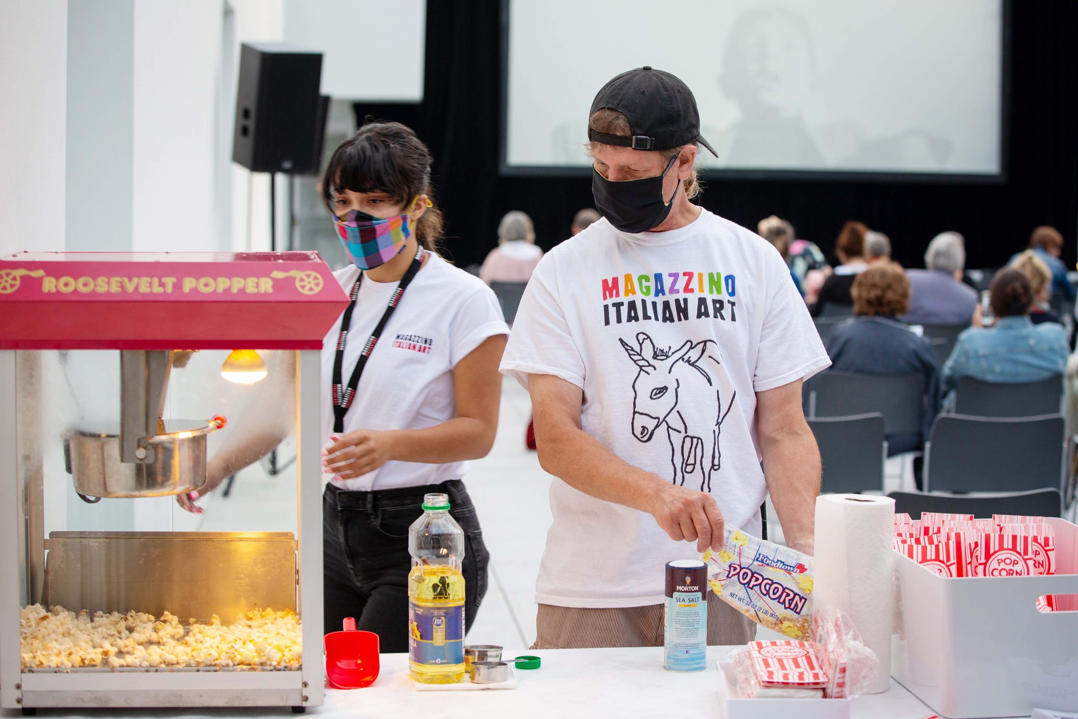 “We knew right away that we wanted to turn our backyard into a movie theater for these types of events, which led us to WSDG.” - Vittorio Calabrese, Magazzino Director “We knew right away that we wanted to turn our backyard into a movie theater for these types of events, which led us to WSDG.” - Vittorio Calabrese, Magazzino Director