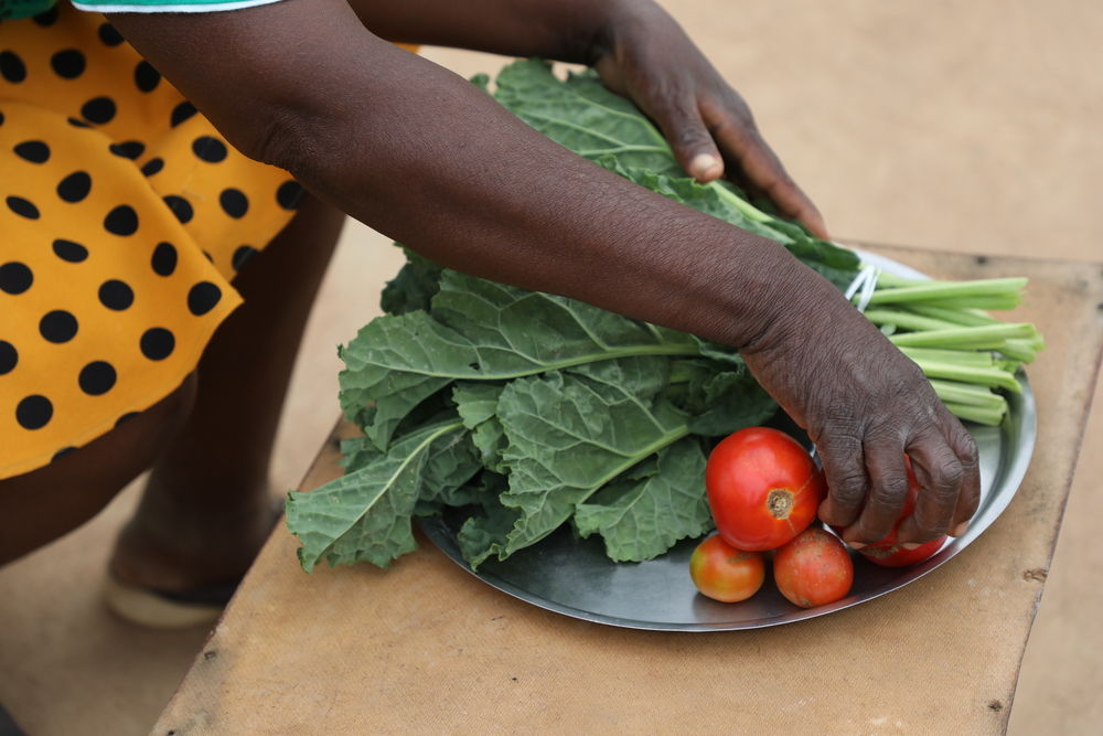 Many residents of Stoneridge sell the produce they grow in their food gardens for extra income. Photographer: Manzongo John