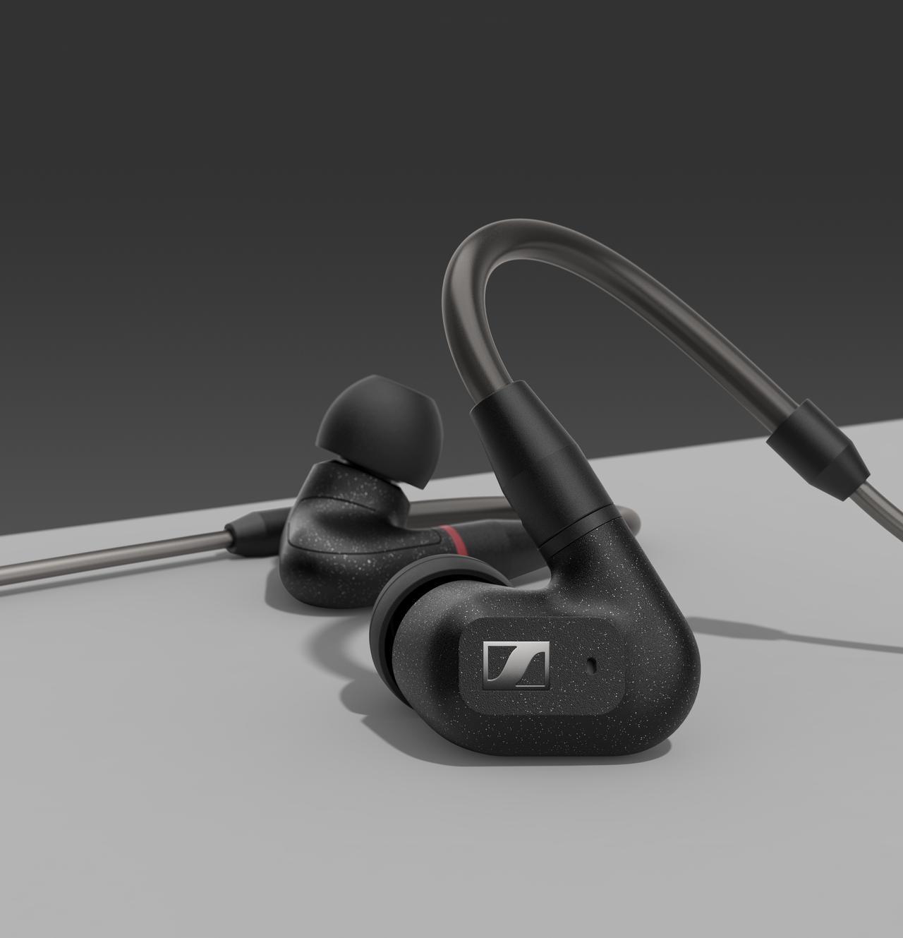 The new IE 300 feature a refined version of Sennheiser’s acclaimed 7mm Extra Wide Band (XWB) transducer for superior sound quality