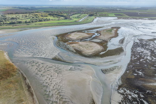 Luchtbeeld na de Zwinuitbreiding (2024) - © Hovercam – Agentschap voor Natuur en Bos