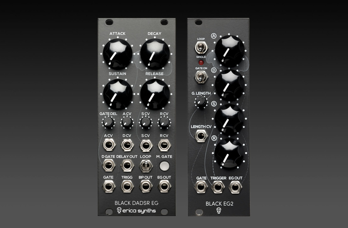 Erica Synths Introduces Black DADSR EG & Black EG2 Envelope Generators