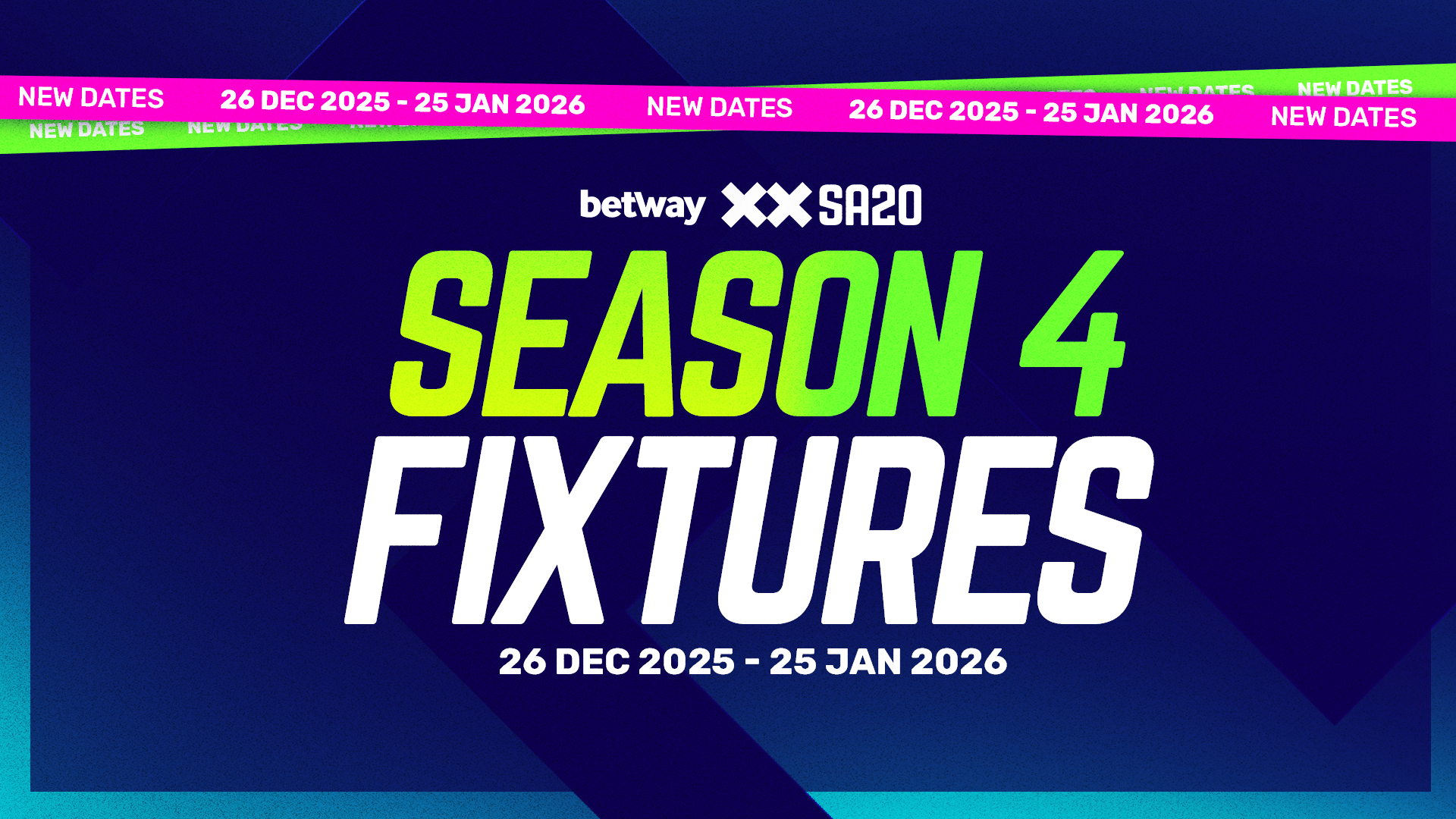 Betway SA20 to bring festive cheer as Season 4 Fixtures are announced 