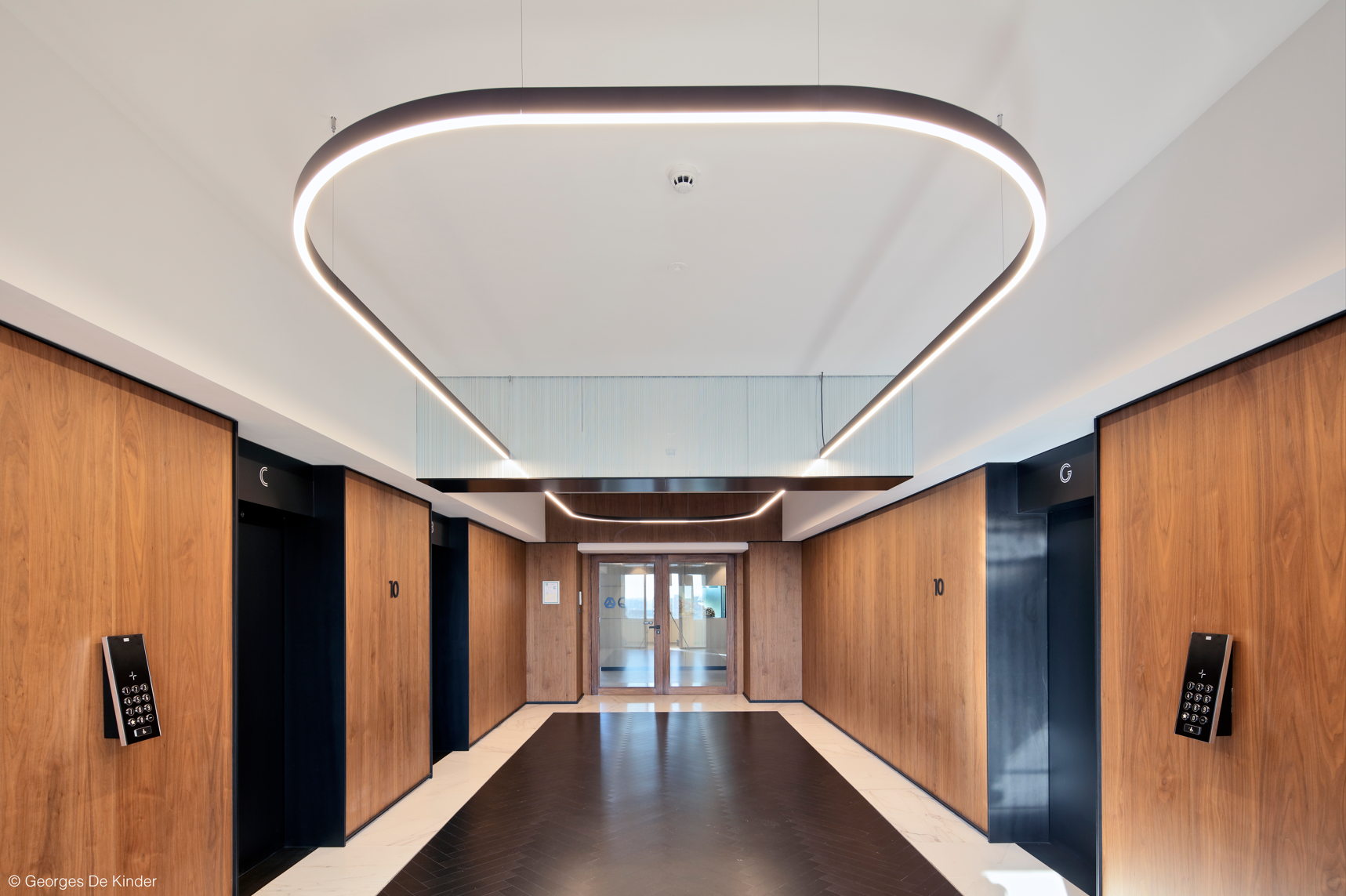 Les halls d’ascenseurs récemment rénovés