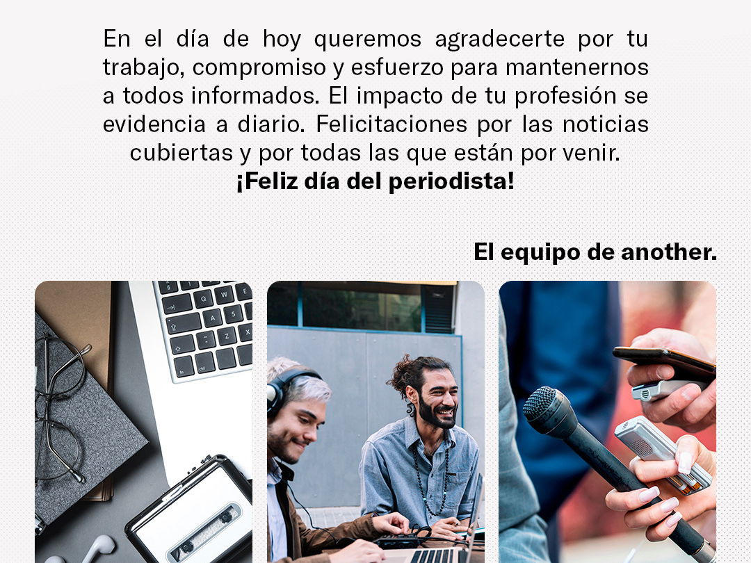 ¡Feliz Día del Periodista!