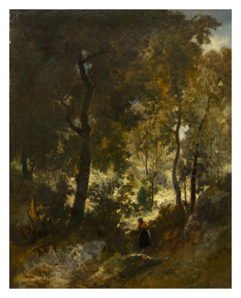 Narcisse Virgile Diaz de la Peña, Landschap in het Woud van Fontainebleau, vzw De Vrienden van de School van Tervuren © Isabelle Arthuis