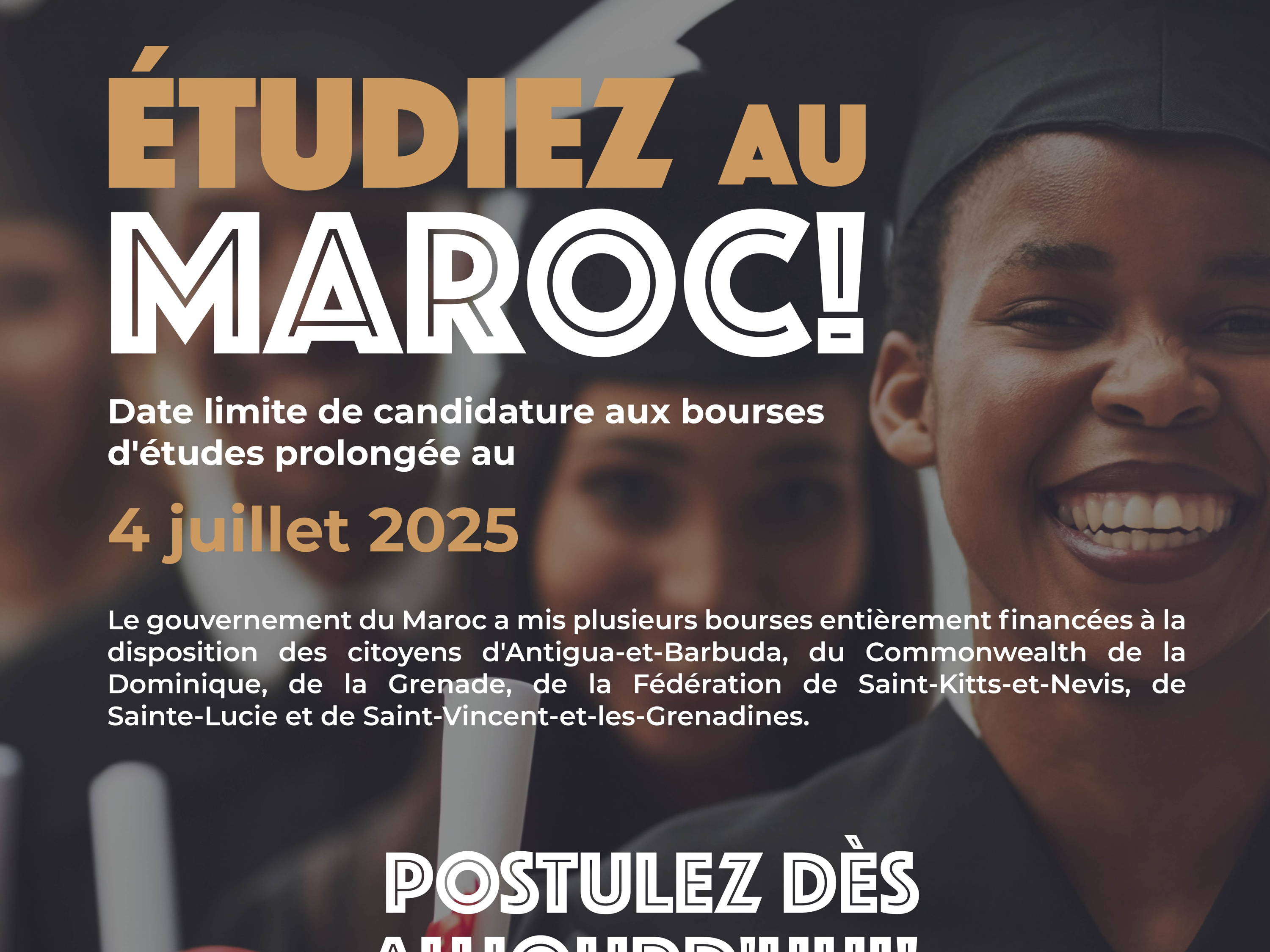 Ouverture des candidatures 2025/2026 – Étudiez au Maroc