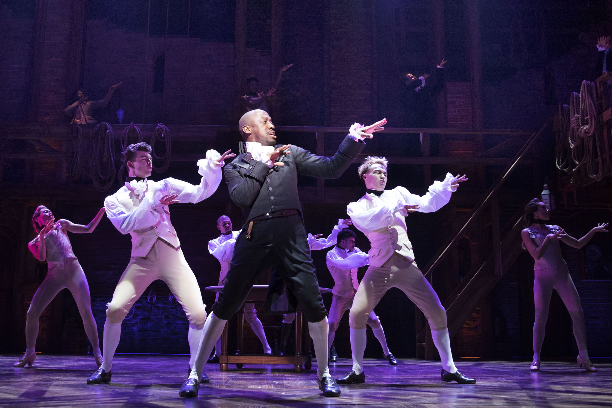 The West End production of Hamilton uses over 30 channels of Sennheiser’s Digital 6000 Photo credit: Matthew Murphy The West End production of Hamilton uses over 30 channels of Sennheiser’s Digital 6000 Photo credit: Matthew Murphy