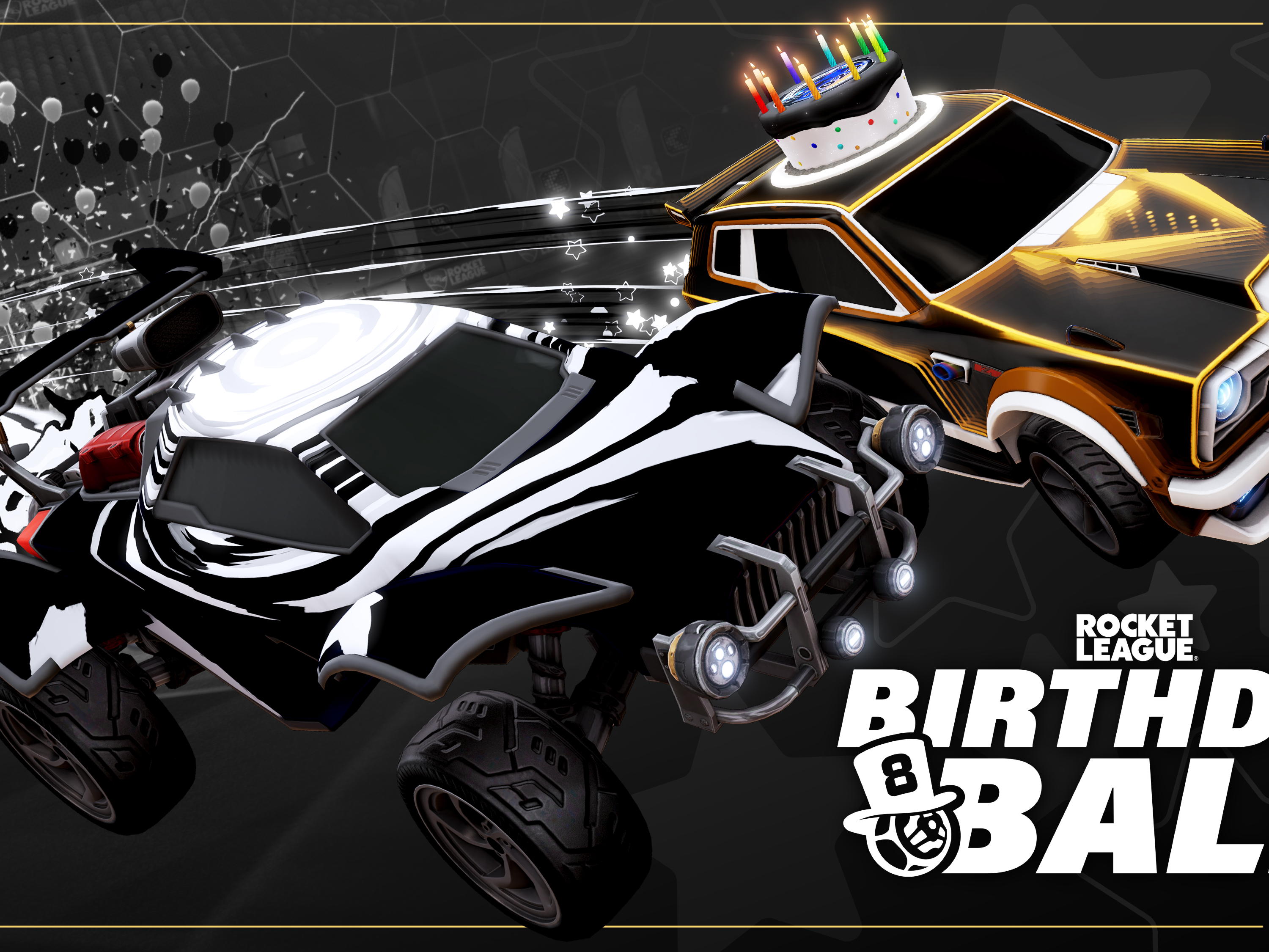 CELEBRA EL OCTAVO ANIVERSARIO DE ROCKET LEAGUE® CON EL EVENTO DE JUEGO BIRTHDAY BALL DISPONIBLE A PARTIR DE HOY 