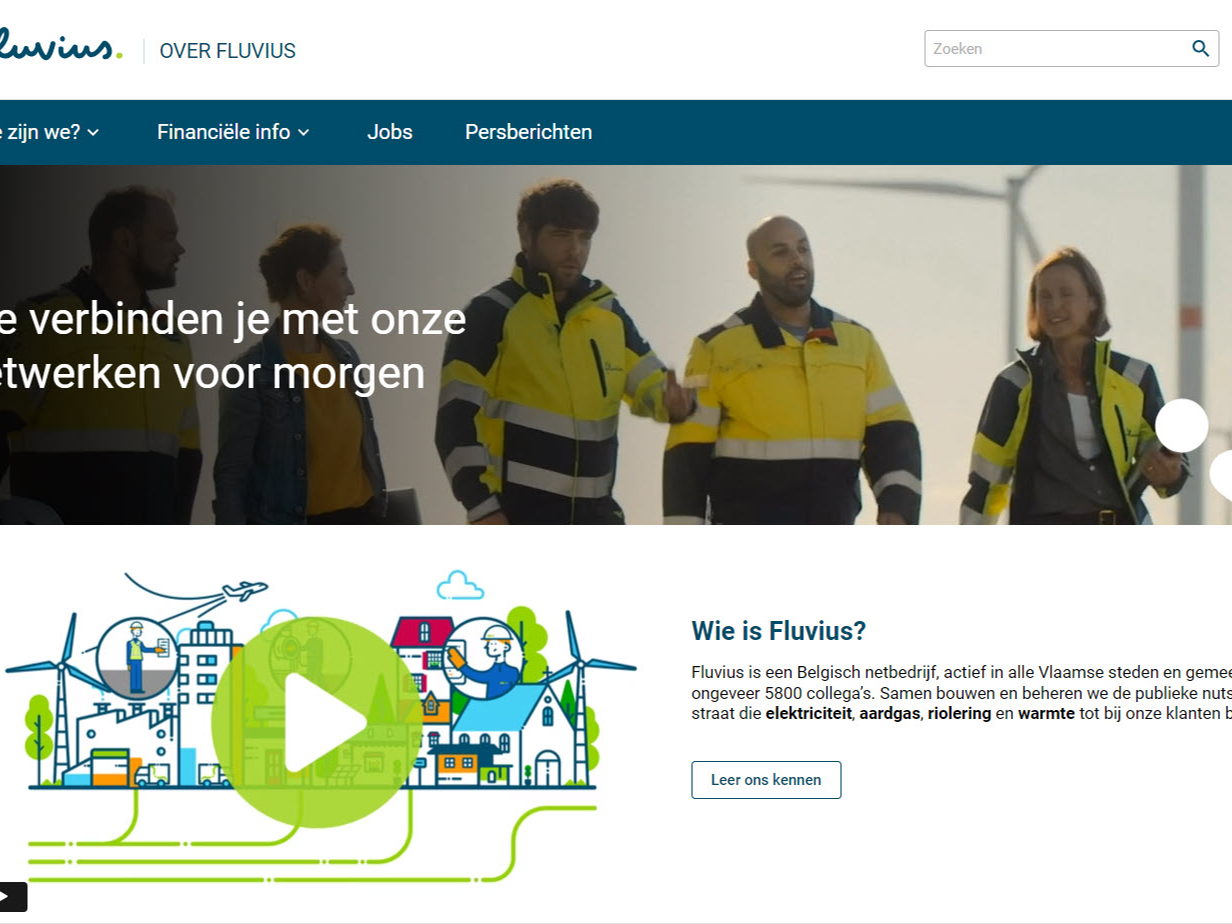 Fluvius pakt uit met nieuwe corporate website