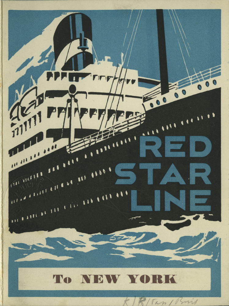 Cover van brochure van de Westernland, Red Star Line - Collectie stad Antwerpen, Red Star Line Museum